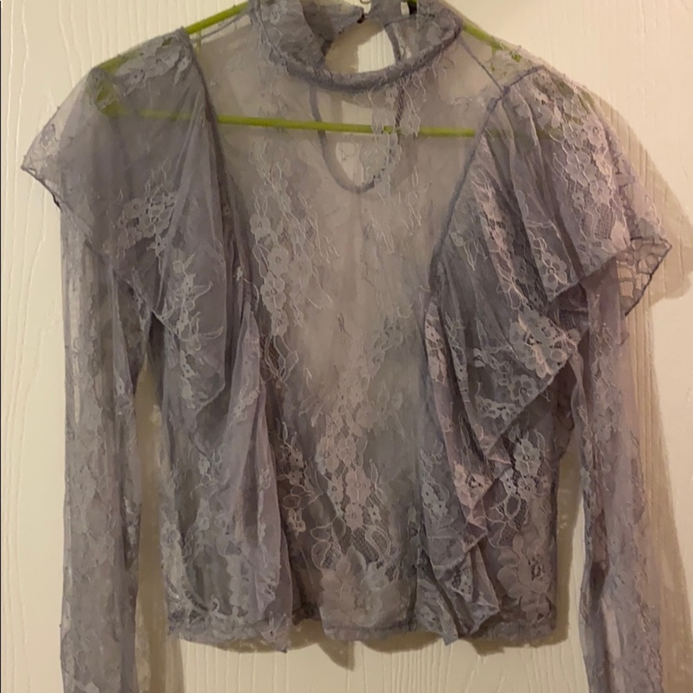Gray blouse